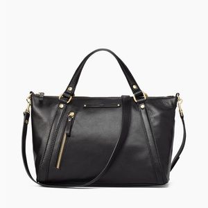 UGG Black Jenna Leather Satchel